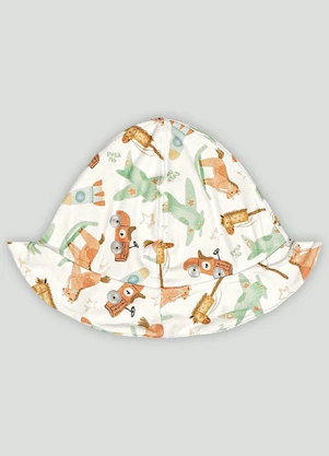 Up Baby - Chapéu Comfy Unissex para Bebê Branco - UP BABY