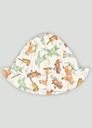 Up Baby - Chapéu Comfy Unissex para Bebê Branco - UP BABY