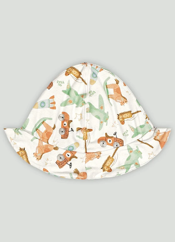 Up Baby - Chapéu Comfy Unissex para Bebê Branco