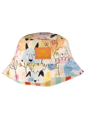 Três e Já - Chapéu Unissex Dupla Face Bege - TRÊS E JÁ