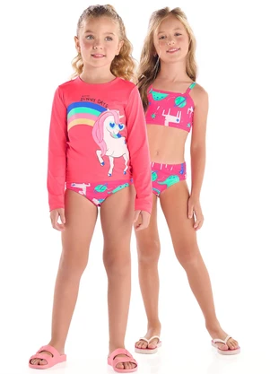 Quimby - Chinelo Infantil Feminino de Unicórnio Roxo - QUIMBY