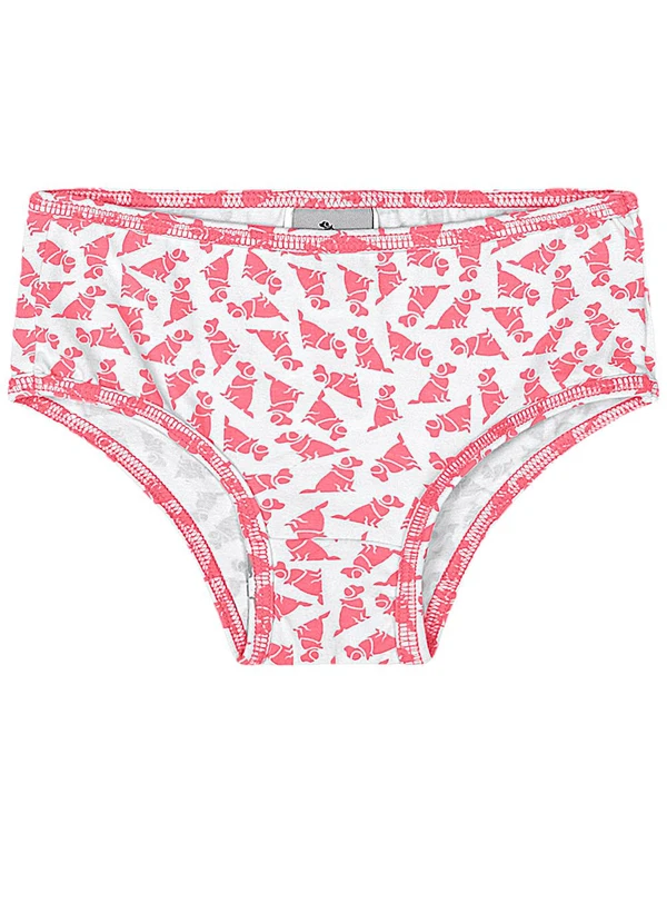 Quimby - Kit Calcinhas Algodão Elastano Rosa 3
