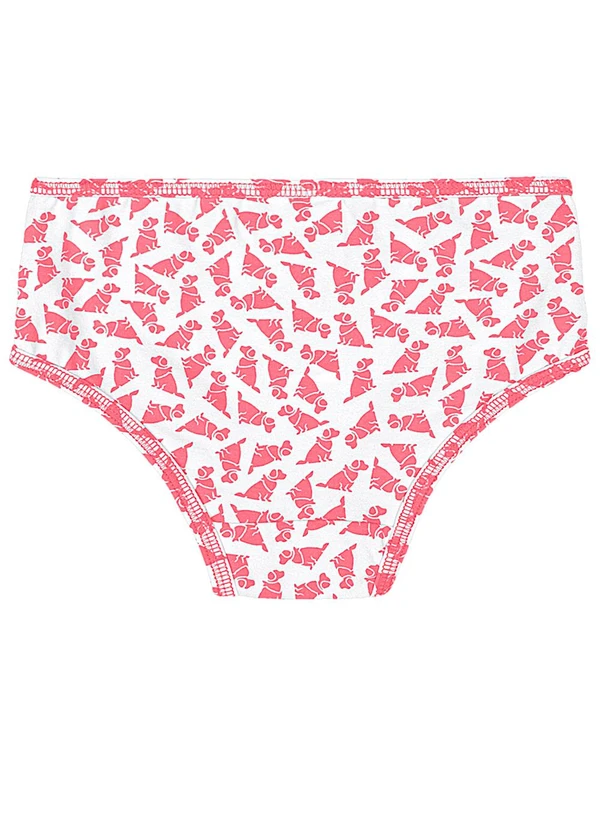 Quimby - Kit Calcinhas Algodão Elastano Rosa 5