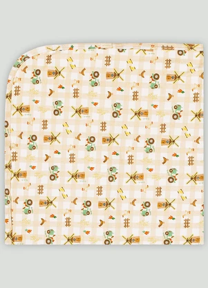 Manta Comfy Unissex para Bebê Up Baby Bege - UP BABY