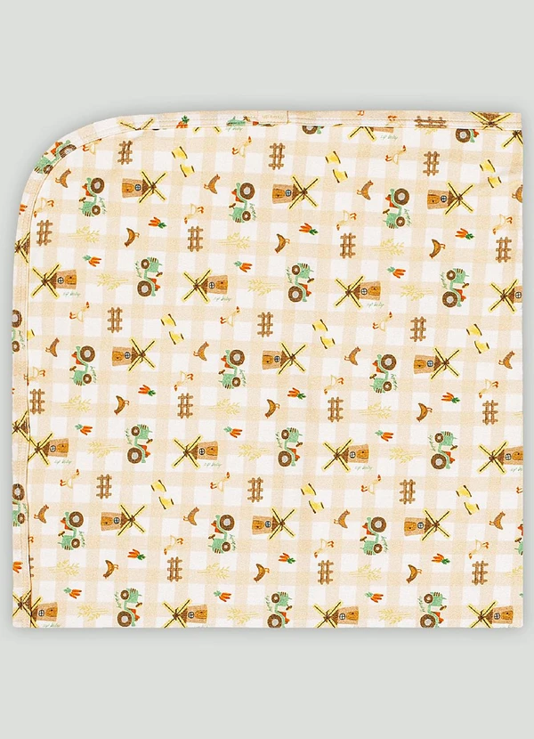 Up Baby - Manta Comfy Unissex para Bebê Bege