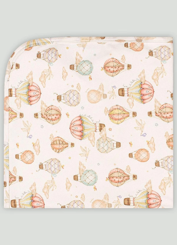 Up Baby - Manta Comfy Unissex para Bebê Branco
