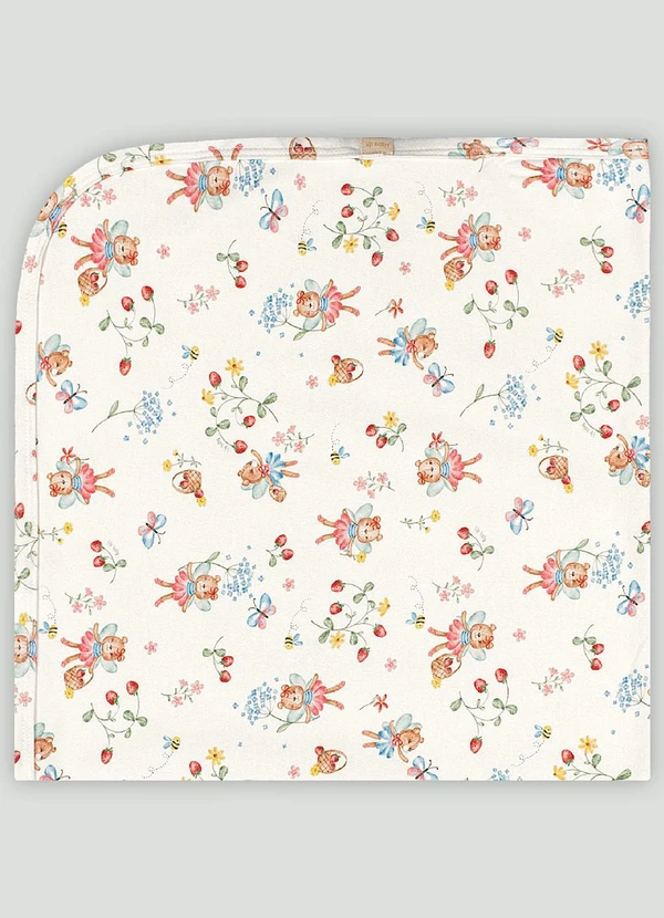Up Baby - Manta Comfy Unissex para Bebê Branco