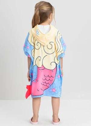 Toalha para Menina de Sereia Up Baby Azul - UP BABY