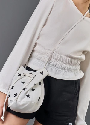 Catavento - Bolsa Estrelada Bege - CATAVENTO