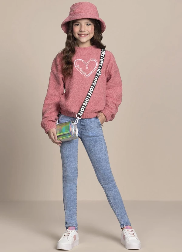 Milli e Nina - Bucket Hat Menina Pelo Carneirinho Rosa 2