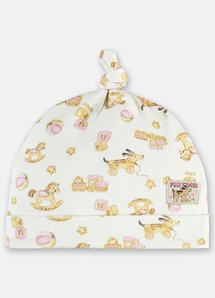 Up Baby - Gorro Bebê Suedine Digital Estampado - UP BABY