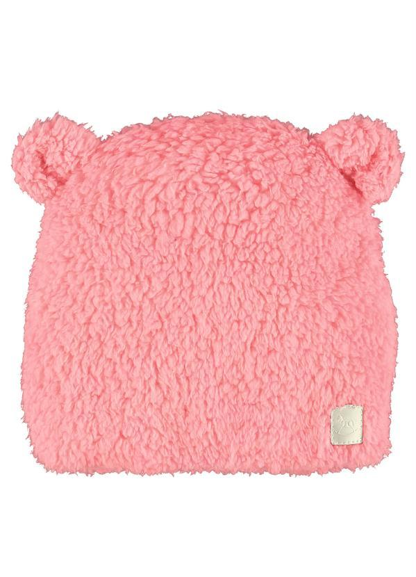 Up Baby - Gorro em Pelo Carneirinho Rosa 1