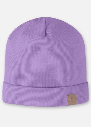 Up Baby - Gorro em Ribana Unissex para Bebê Roxo - UP BABY
