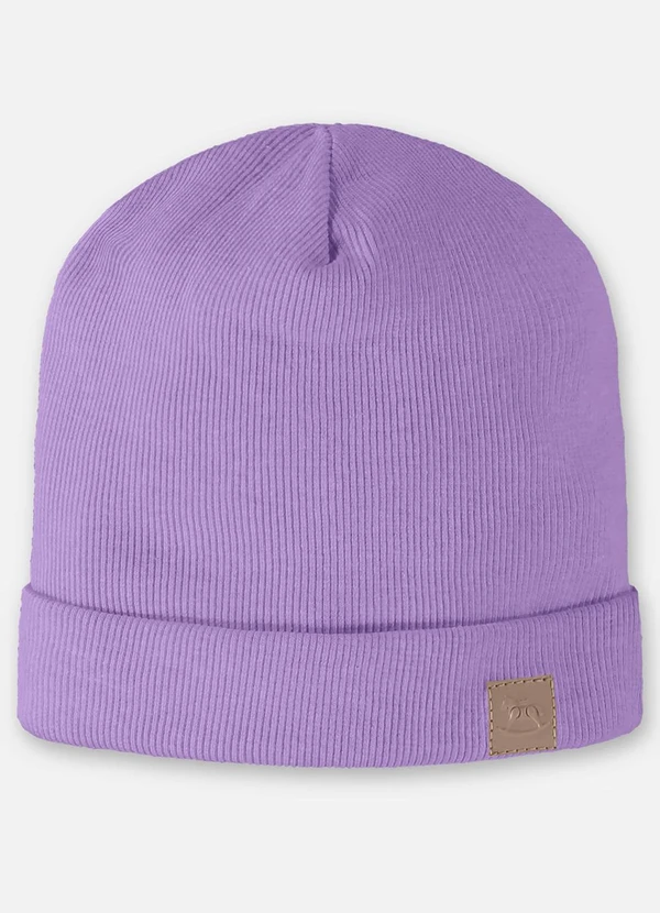 Up Baby - Gorro em Ribana Unissex para Bebê Roxo