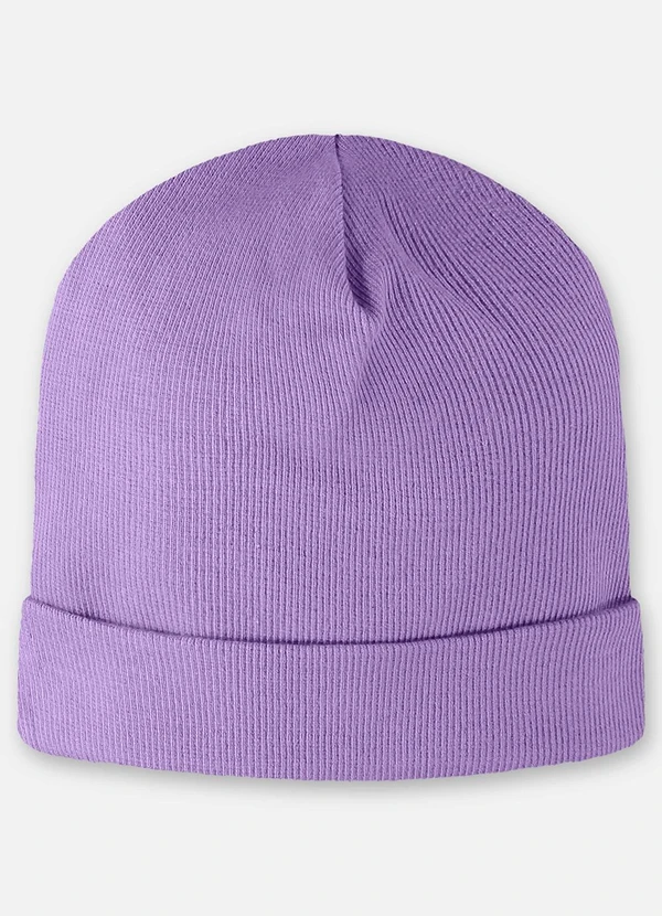 Up Baby - Gorro em Ribana Unissex para Bebê Roxo 2