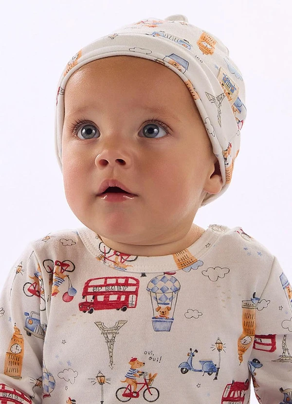 Up Baby - Gorro Suedine Estampa Digital Estampado