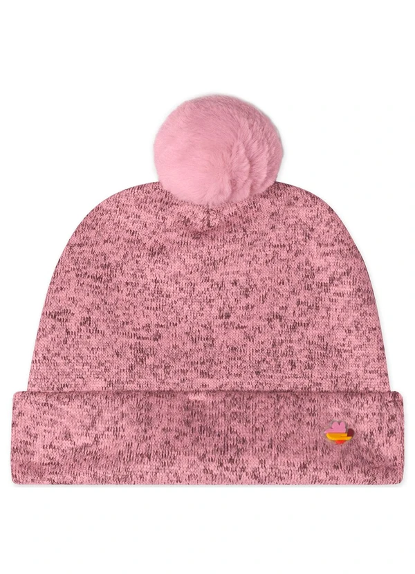 Lilica Ripilica - Gorro Tricot com Pompom Infantil Rosa