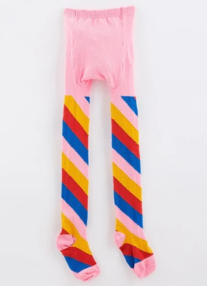 Fábula - Meia Calça de Menina Trip Rosa - FÁBULA