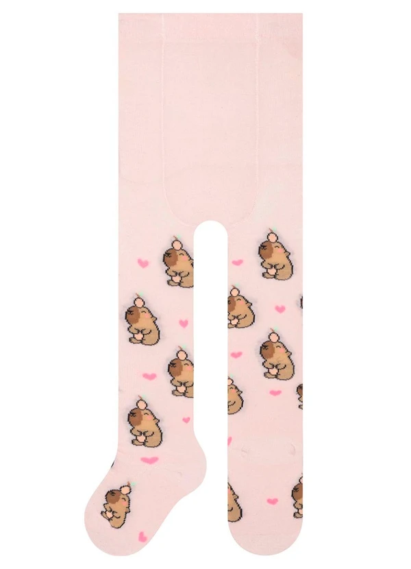 Rovitex - Meia Calça Infantil Rosa 2