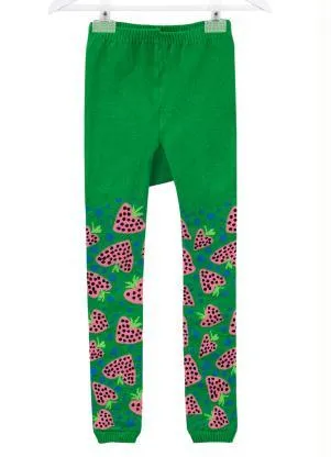 Fábula - Meia Calça Legging Amoranga Verde - FÁBULA