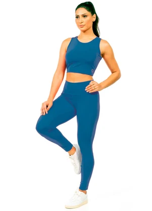 Cobertura - Legging Power Feminina Azul - COBERTURA