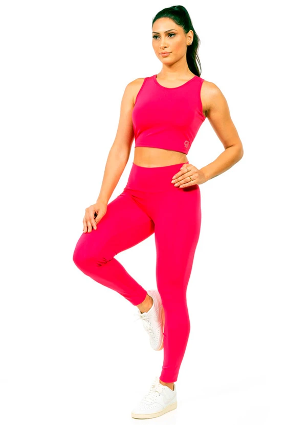 Cobertura - Legging Power Feminina Rosa  2