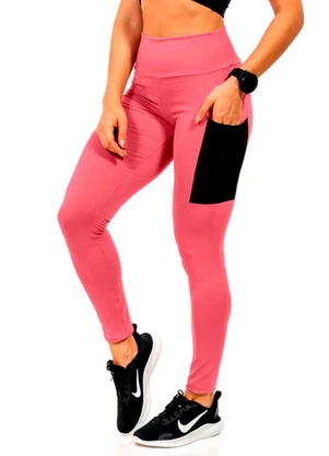 Cobertura - Legging Power Feminina Rosa  - COBERTURA
