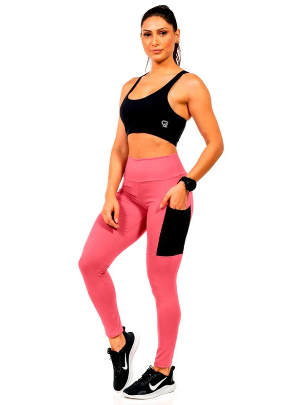 Cobertura - Legging Power Feminina Rosa  2
