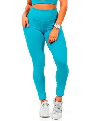 Cobertura - Legging Suplex Feminina Azul - COBERTURA