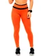 Cobertura - Legging Suplex Feminina Preto - variação: Laranja