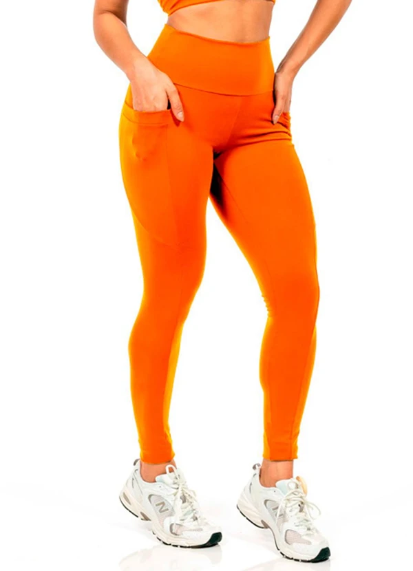 Cobertura - Legging Suplex Feminina Laranja 1