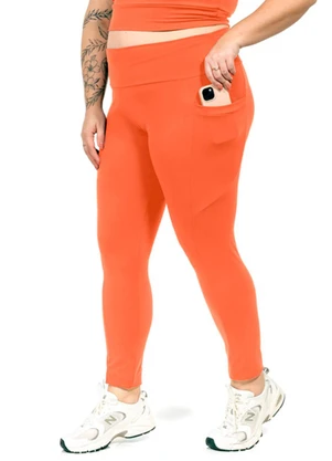 Cobertura - Legging Suplex Feminina Laranja - COBERTURA