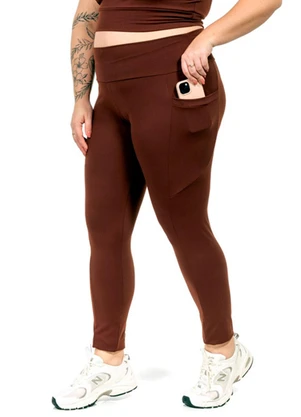 Cobertura - Legging Suplex Feminina Marrom - COBERTURA