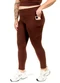 Cobertura - Legging Suplex Feminina Preto - variação: Marrom