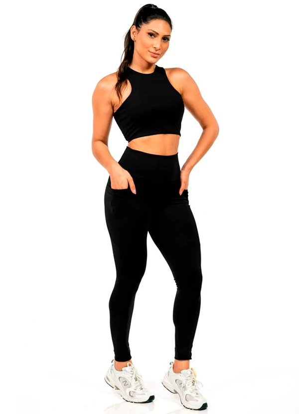 Cobertura - Legging Suplex Feminina Preto 2