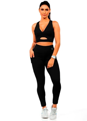 Cobertura - Legging Suplex Feminina Preto - COBERTURA