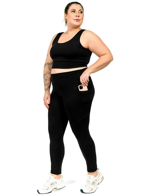 Cobertura - Legging Suplex Feminina Preto 2