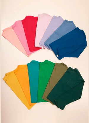 Bugbee - Blusa Colors em Meia Malha Amarelo - BUGBEE