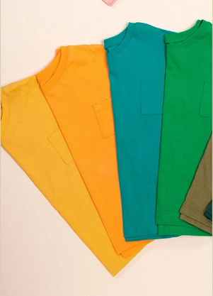 Bugbee - Blusa Colors em Meia Malha Amarelo - BUGBEE