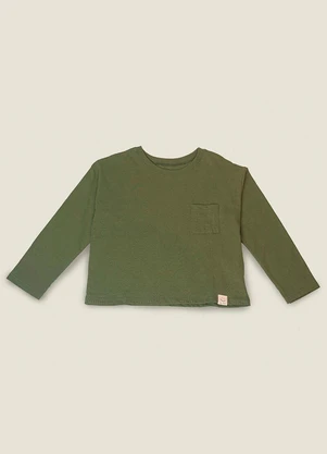 Bugbee - Blusa Colors em Meia Malha Verde - BUGBEE