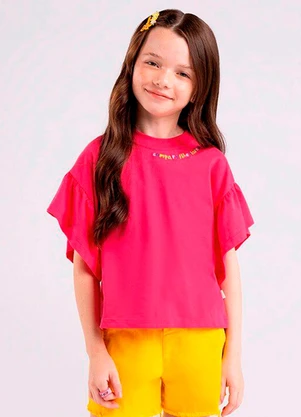 Bugbee - Blusa em Meia Malha Rosa - BUGBEE