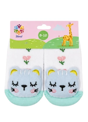 Dukali - Kit 3 Sapatinho Meia Bebe Feminino Multicores - DUKALI