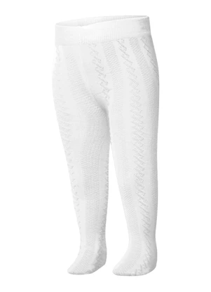 Trick Nick - Meia Calça Infantil Trabalhada Branco - TRICK NICK