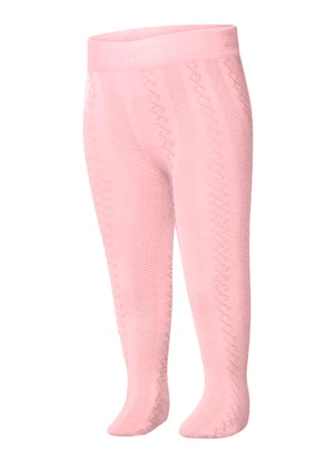 Trick Nick - Meia Calça Infantil Trabalhada Rosa - TRICK NICK