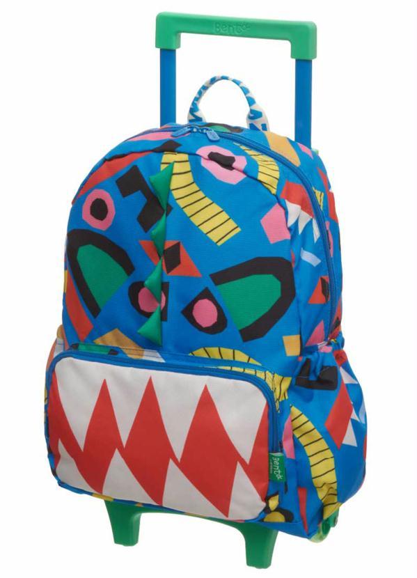 Zumzum - Mochila Carrinho Caras e Bocas Azul