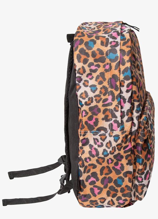 Rovitex - Mochila Estampa de Onça Marrom 3