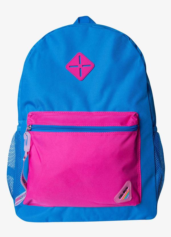 Rovitex - Mochila Feminina com Chaveiro de Pvc Azul