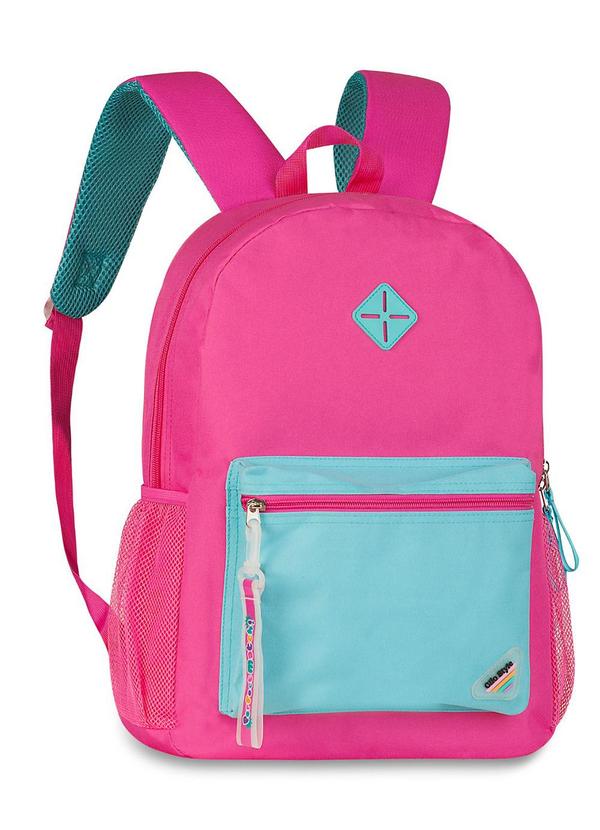 Rovitex - Mochila Feminina com Chaveiro de Pvc Rosa