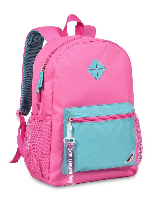 Rovitex - Mochila Feminina com Chaveiro de Pvc Rosa