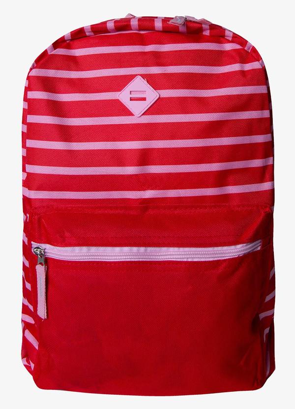 Rovitex - Mochila Feminina Listrada Vermelho